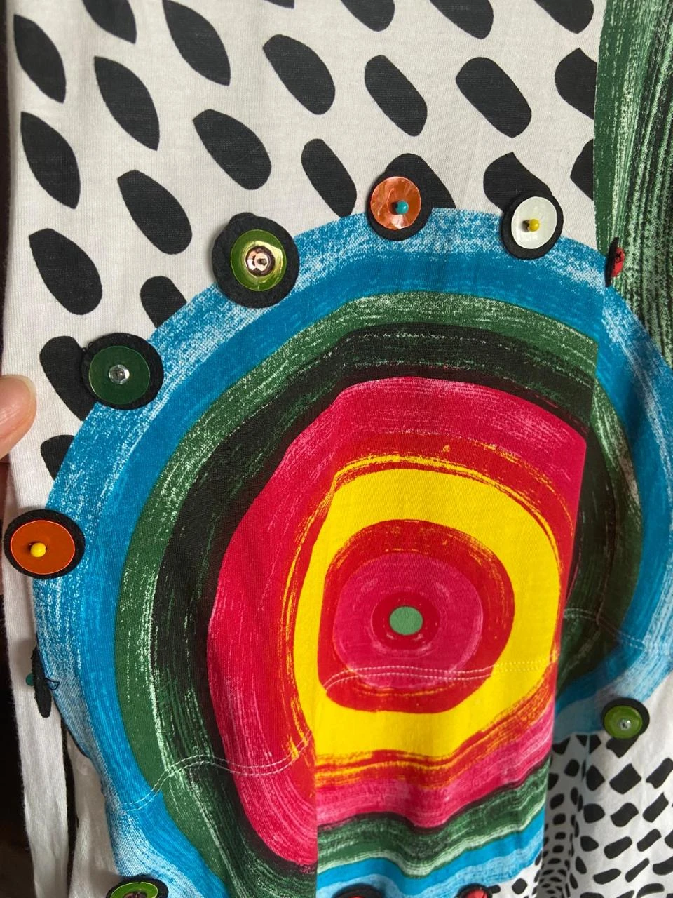 Vestido de verão alças largas, saia baloné. Desigual. Tamanho L – photo 6